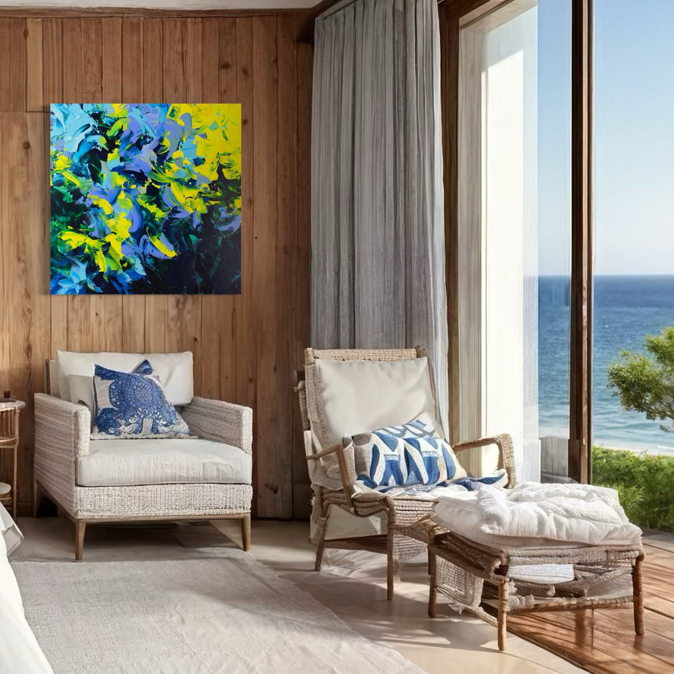 Beach Day I 36" x 36"