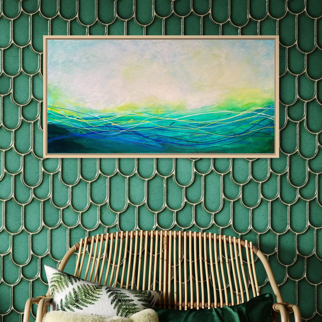 Afternoon Swim  I 15" x 30"