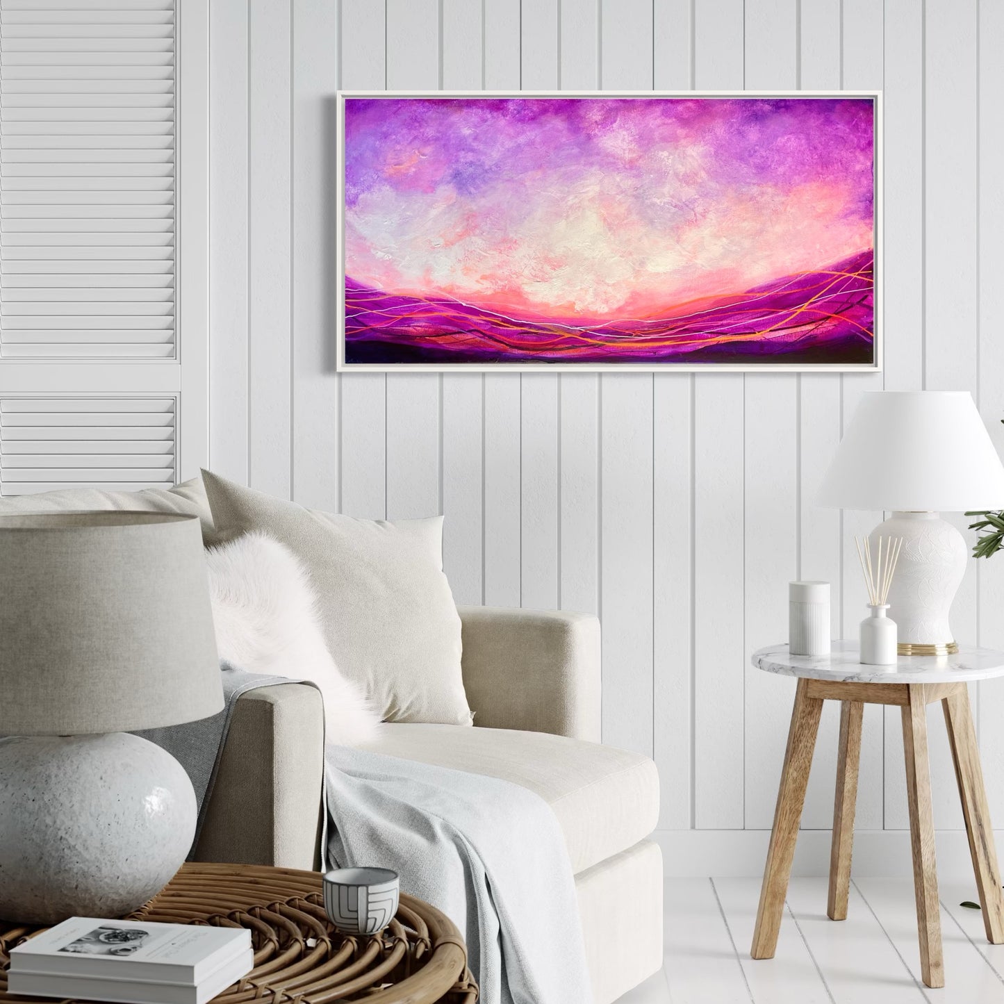 Purple Rain  I 15" x 30"