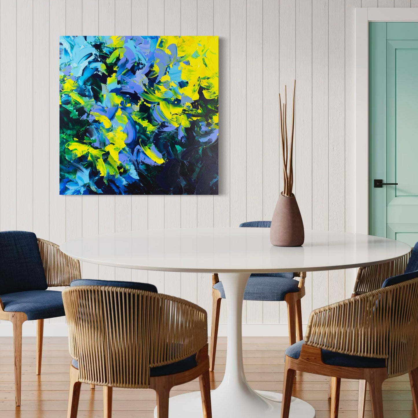 Beach Day  I  36"  x 36"