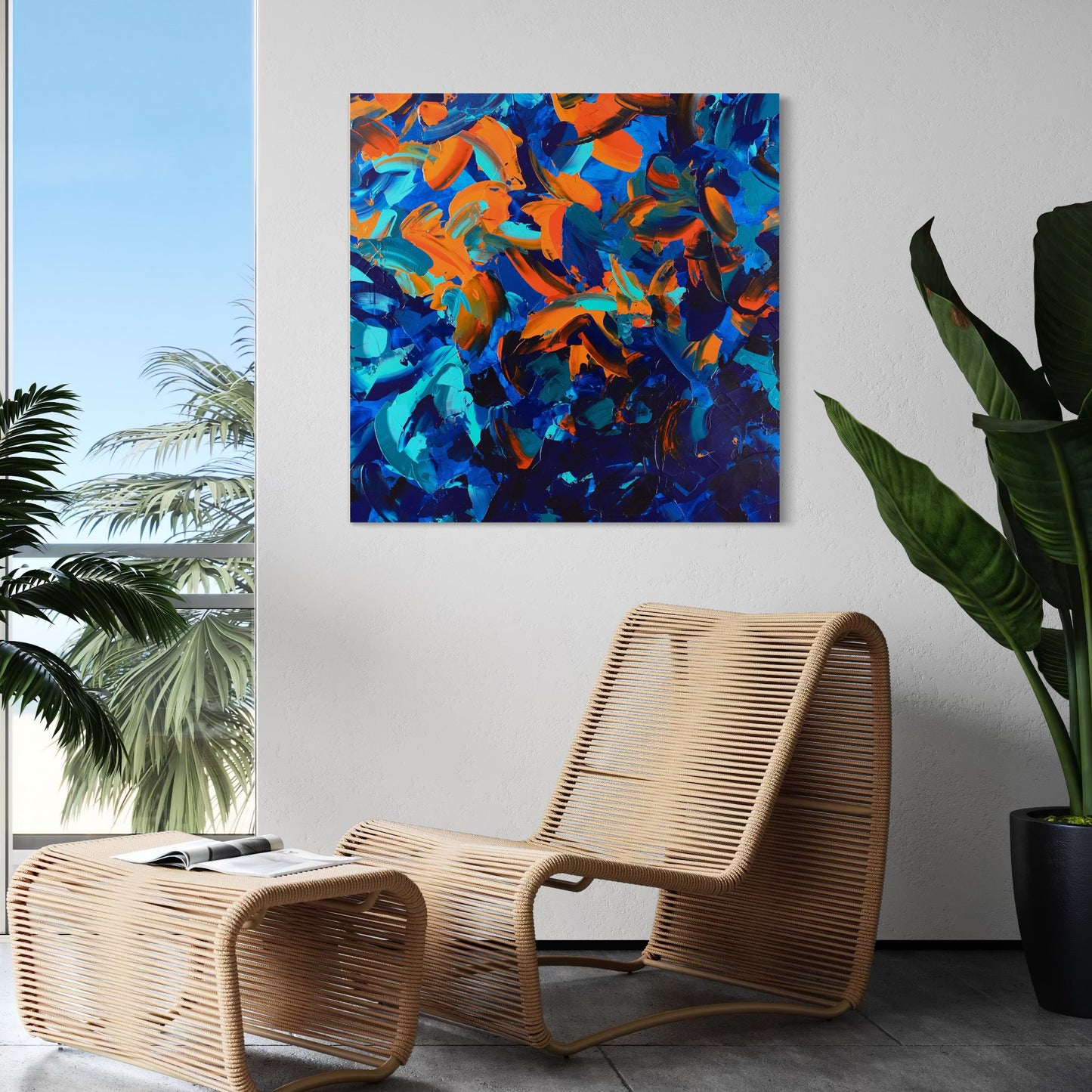 Beach Day  I  36"  x 36"