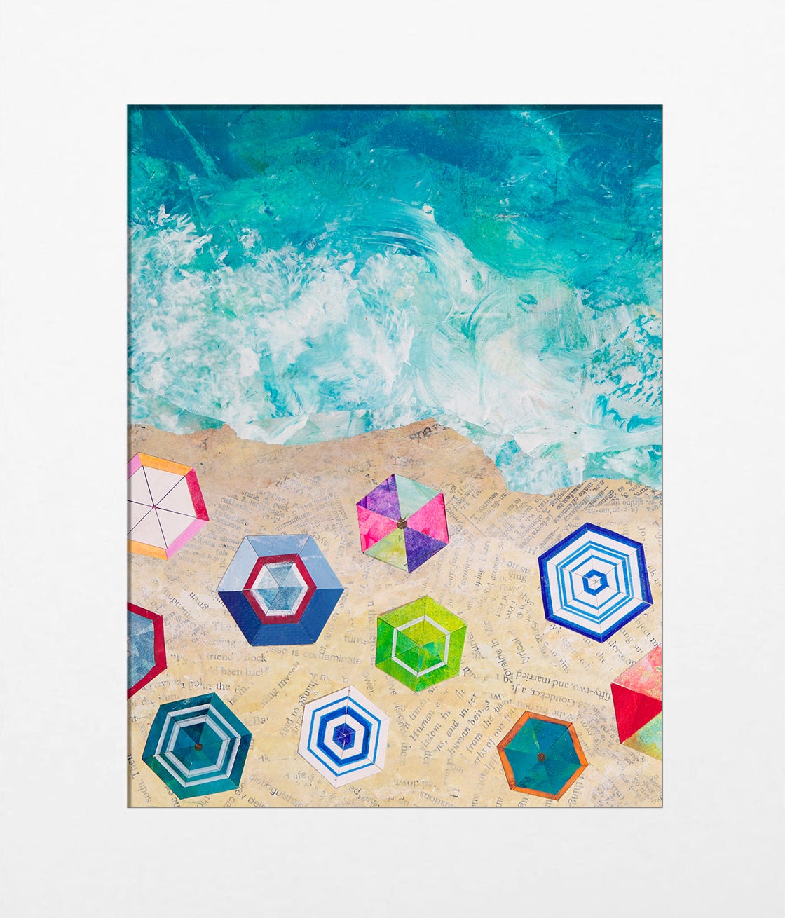 Sun Umbrellas by the Sea