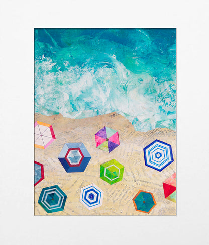 Sun Umbrellas by the Sea