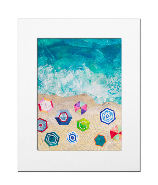 Sun Umbrellas by the Sea